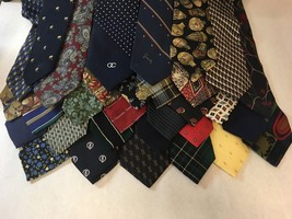 Mixed Lot of 32 Neck Ties Some Vintage and Designer Some New with Tags Givenchy - £29.95 GBP