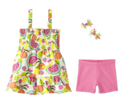 Nwt Gymboree Toddler Girls Festive Fruit Tank Tcp Shorts Hair Clips 3T 4T 5T New - £21.57 GBP