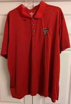 Charles River Sport Texas Tech 3XL Polo Shirt Red With Black Stripes (rc1) - $14.85