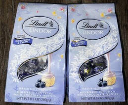 Lindt ~ 2-Bags Blueberries &amp; Cream White Chocolate Truffles 8.5 oz ~ 11/30/2024 - £22.80 GBP