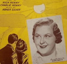 1943 Kate Smith Sheet Music There&#39;s A Ray of Sunshine Just A Cloud Away - £11.77 GBP