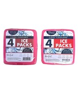 Lot of 2 Fit+Fresh Slim Reusable Ice Packs for Lunch Bags Beach Bags Coo... - $19.79