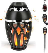 Skyk Led Flame Speaker,Tiki Torch Atmosphere Light Speaker,Outdoor Bluetooth 5.0 - £34.75 GBP