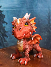 Red Whimsical Wyrmling Dragon With Flutter Wings Decorative Bobblehead F... - £21.50 GBP