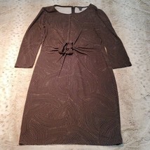 Ann Taylor Long Sleeve Dress w Knot and Dot Design Size 6 - £29.18 GBP