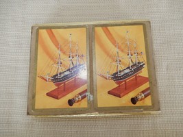 Vintage Congress 2 deck playing card set complete in orig. box- model ship - £9.64 GBP
