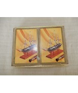 Vintage Congress 2 deck playing card set complete in orig. box- model ship - $12.00