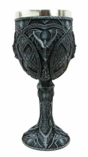 Celtic Gothic Knotwork Arachnid Spider Dragon Wine Goblet CHalice - $23.99