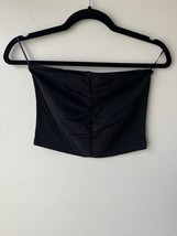 Fashion Nova Top Womens Size Medium Black Tube Crop - $15.83