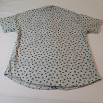 Royal Testimony Flower Short Sleeve Cotton Shirt Button Front Men's Size L image 2