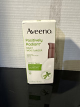 Aveeno Positively Radiant Daily Moisturizer SPF 15 4.0 oz Soy Exp: 09/2025 - £11.21 GBP