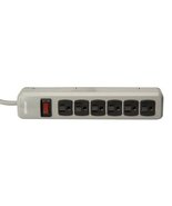 Woods 041550 6-Outlet Metal Power Strip with 3-Feet Cord, Light Grey - $628.49 MXN