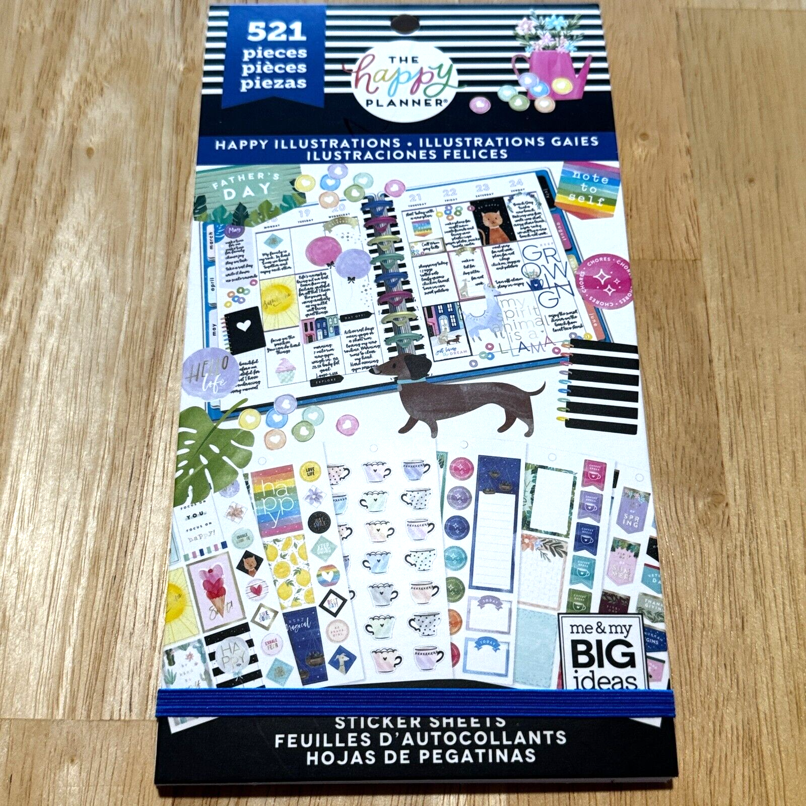 The Happy Planner Sticker Book Happy Illustrations 521 Pieces Watercolor