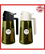 Stylish 16oz Oil Dispenser Duo - Non-Toxic Glass Bottles with Waterproof... - $42.68 CAD