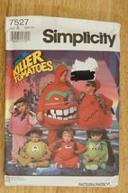 Simplicity Attack Of The Killer Tomatoes Costume Sewing Pattern 7527 Size S-L - £8.73 GBP