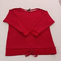 LRL Lauren Jeans co. Ralph Lauren Women&#39;s Sz M Red Cotton Blend Sweater ... - €18,63 EUR