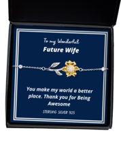 To my Future Wife,  Sunflower Bracelet. Model 64035  - £31.84 GBP