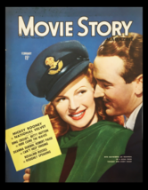 COVER ONLY Movie Story Magazine February 1945 Rita Hayworth, Lee Bowman No Label - £11.31 GBP