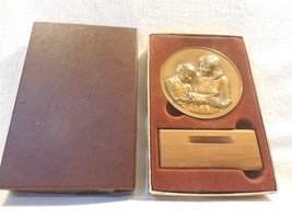 Vintage M&amp;M&#39;s Employee 10 Year Service Award Bronze Medallion with Holde... - $9.95