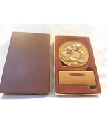 Vintage M&amp;M&#39;s Employee 10 Year Service Award Bronze Medallion with Holde... - $9.95