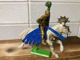 Vintage 1971 Britains Ltd. Deetail Medieval Horses and Knight Figure  - £6.39 GBP