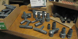 Sch 80 PVC Fittings    over 165 pieces    1/2 3/4 1 inch Inserts adapters LOOK - £109.11 GBP