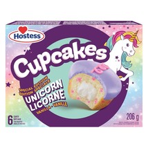 10 Boxes of Unicorn Vanilla Flavor Cupcakes 206g Each (6 per box) Free S... - $63.86