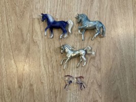 Lot of 4 Breyer toys horse unicorn Reeves Transparent from 1999 - £34.81 GBP