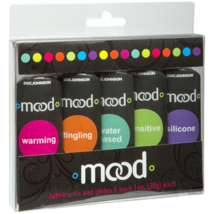 Mood - Lubes 5 Pack of 1 oz. All in one pack. Warming-cooling-Tingling-S... - $14.95