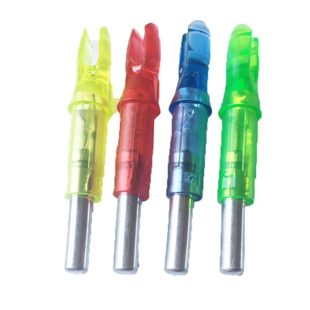 Ality 6pcs hunting shooting luminous lighted compound a led glowing arrow nock tail fit thumb200