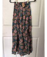 NATURAL LIFE Maxi Skirt, Pink and Blue Floral Pattern, Size Small, NEW - $22.99