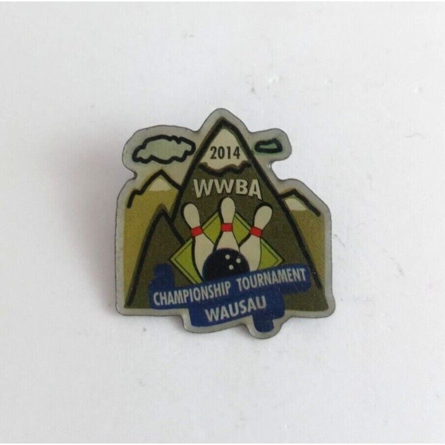 2014 WWBA Championship Tournament Wausau Bowling Lapel Hat Pin - $8.25