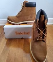 Timberland Premium 6 In Dark Wheat Nubuck  Boots TB 072066 EBL Men&#39;s Size 12 - £113.39 GBP