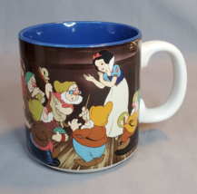 Walt Disney Snow White and the Seven Dwarfs Coffee Mug 1990s Wrap Around Design - $16.78