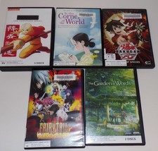 ANIME DVD lot: Avatar, Fairy Tale,Bakugan, Garden of Worlds, Corner of the - £18.12 GBP