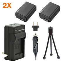 2 Batteries + Charger For Sony Alpha a7R Ii, ILCE7RM2, ILCE7RM2/B, ILCE-7RM2, - £30.83 GBP