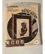 Vintage Paragon Needlecraft Wildlife Series Cross Stitch Kit Leopard Cub... - $20.47 CAD