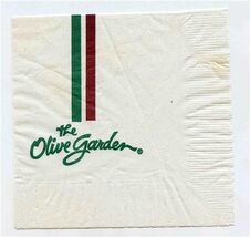 The Olive Garden Italian Restaurant Cocktail Napkin - $9.90