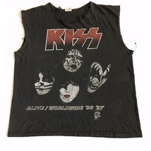 Vintage KISS T-Shirt 96/97 Rock Band Alive Worldwide Reunion Tour XL - $130.90