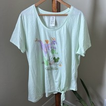 Disney Epcot Flower &amp; Garden 2023 Figment Ladies Shirt XXL - $39.59