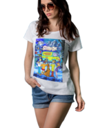 Scooby-Doo Graphic White Cotton T-shirt For Women - £11.42 GBP