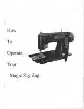 Magic Zig Zag Sewing Machine Manual Hard Copy - $12.99