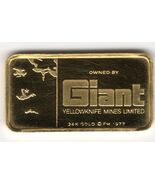 2.7 Gram 1977 Franklin Mint 24K .999 Fine Gold Ingot - $498.75