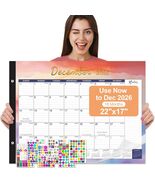 Gannyfer 2026 Desk Calendar 22&quot;x17&quot; Large 18 Month Calendar 2025-2026 - $330.31 MXN