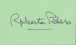 Roberta Peters Signed 3x5 Index Card  - $49.49