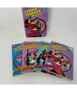 Carmen Sandiego Boxed 4 Book Set Collector Cards Still In Books - $900.89 MXN