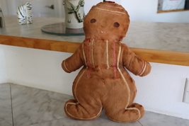 Vintage Gingerbread Man Clare Creations NYC Holiday Plush Stuffed Doll - $35.64