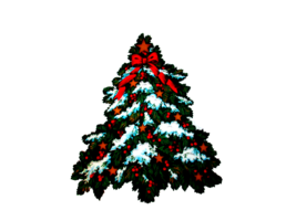 applique CHRISTMAS TREE 9.5X11.5"decor crafting tulip paints scrol(sew a... - $1.80