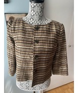 Portfolio Louben Blazer With Stripes And Wrinkled Look, Size S - $30.00