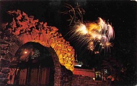 Fireworks Display Six Flags Amusement Park Dallas Fort Worth Texas postcard - £3.91 GBP